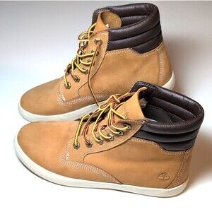 Women's Timberland Brown Leather Lace Up Ankle Bootie Size 8 US A1KLZ